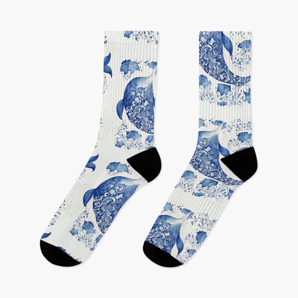 Item preview, Majestic sea dolphin in navy blue II designed and sold by hamptonstyle.