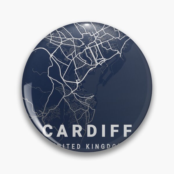 Item preview, Blueprint City Map of Cardiff United Kingdom  designed and sold by More than Myriad.