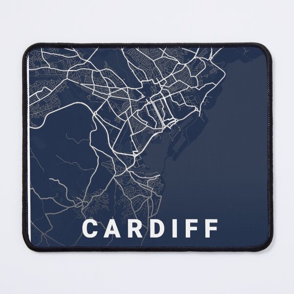 Item preview, Blueprint City Map of Cardiff United Kingdom designed and sold by More than Myriad.