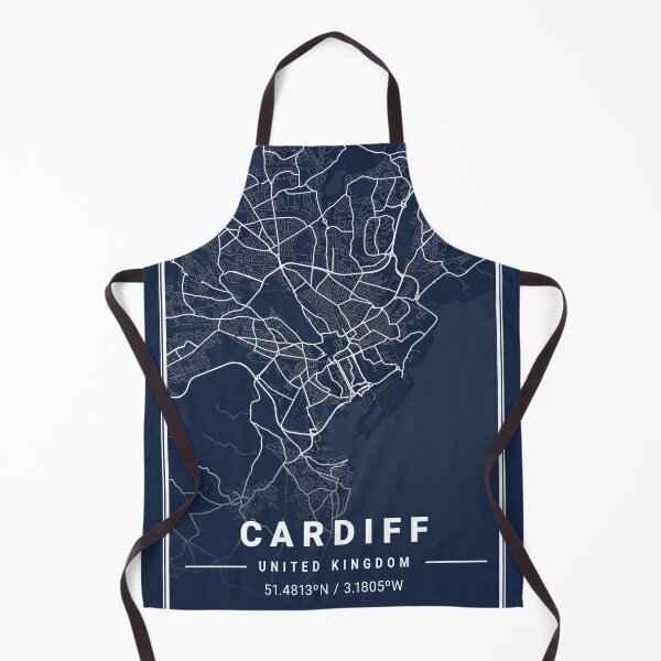 Item preview, Blueprint City Map of Cardiff United Kingdom designed and sold by More than Myriad.