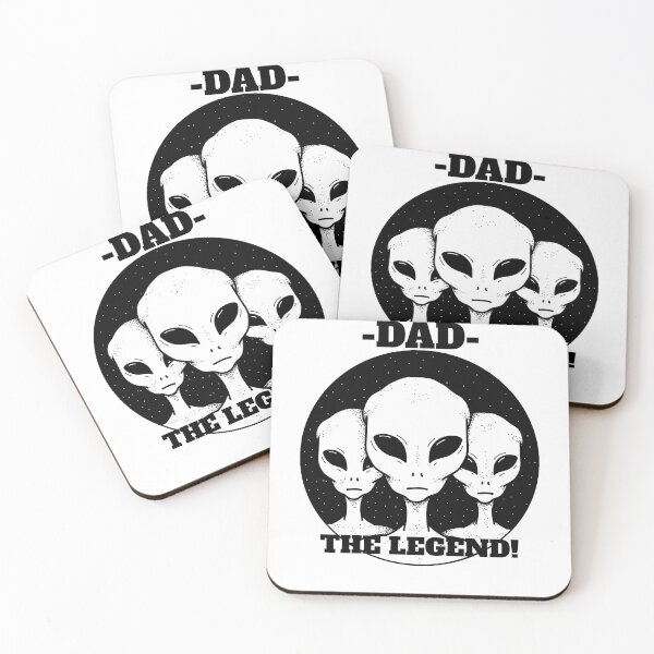 Item preview,  Dad, the legend, quote, Alien designed and sold by BeebopGraphics.