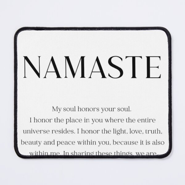 Artikelvorschau, Namaste, Definiton namaste, My soul honors your soul entworfen und verkauft von happyluz.