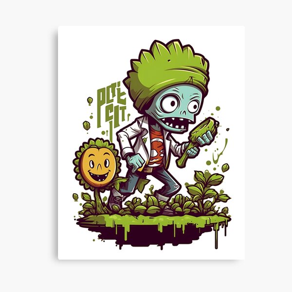 PVZ2 on Behance  Plants vs zombies, Watercolor canvas, Zombie