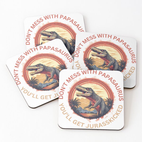 Item preview, Papasaurus Vintage Dad Father T-Rex Dinosaur Father's Day designed and sold by Slowerblue.