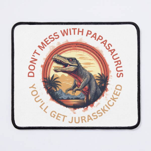 Item preview, Papasaurus Vintage Dad Father T-Rex Dinosaur Father's Day designed and sold by Slowerblue.