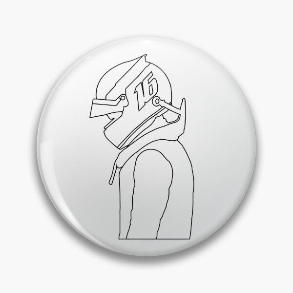 Item preview, Charles Leclerc Helmet minimalist designed and sold by maryvorgane.