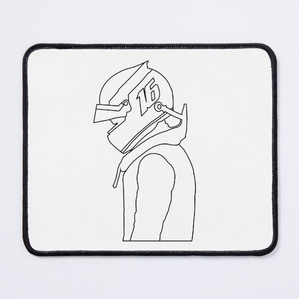 Item preview, Charles Leclerc Helmet minimalist designed and sold by maryvorgane.