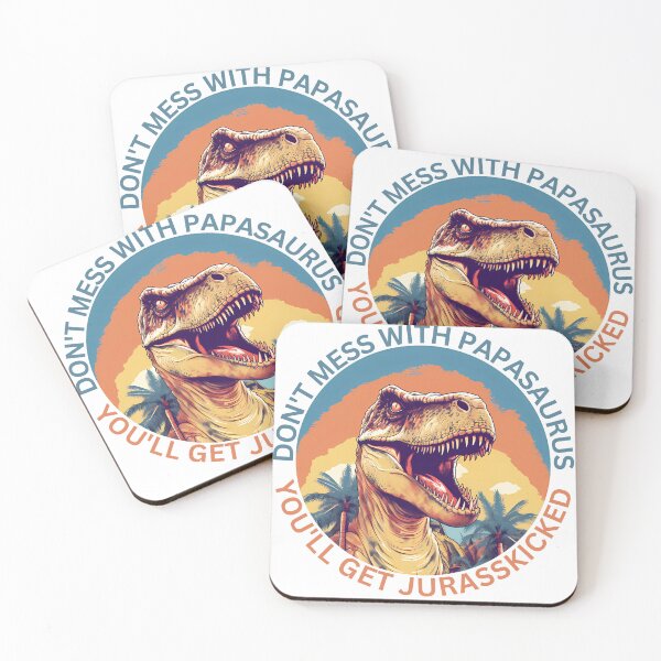 Item preview, Papasaurus Vintage Dad Father T-Rex Dinosaur Father's Day designed and sold by Slowerblue.