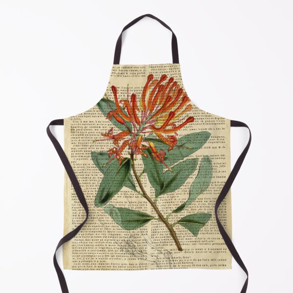 Item preview, Botanical print, on old book page designed and sold by Art by Lilia.