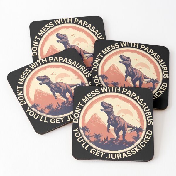 Item preview, Papasaurus Vintage Dad Father T-Rex Dinosaur Father's Day designed and sold by Slowerblue.