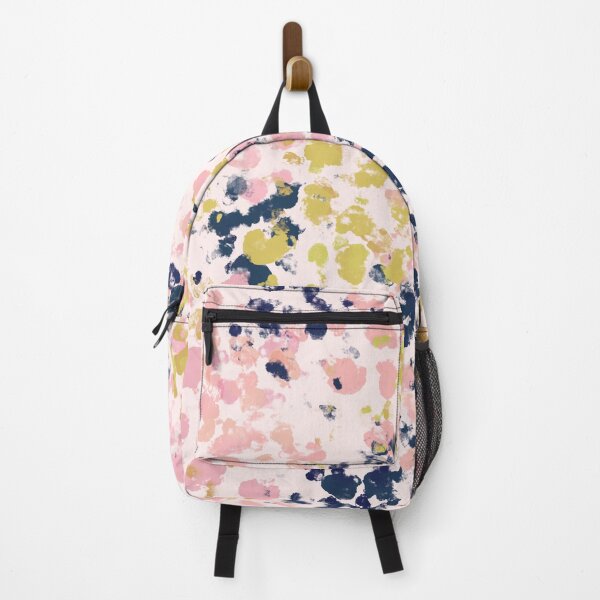 Item preview, Dotty Painted Abstract Pattern in Navy Blue, Pink, and Mustard Yellow Gold designed and sold by kierkegaard.