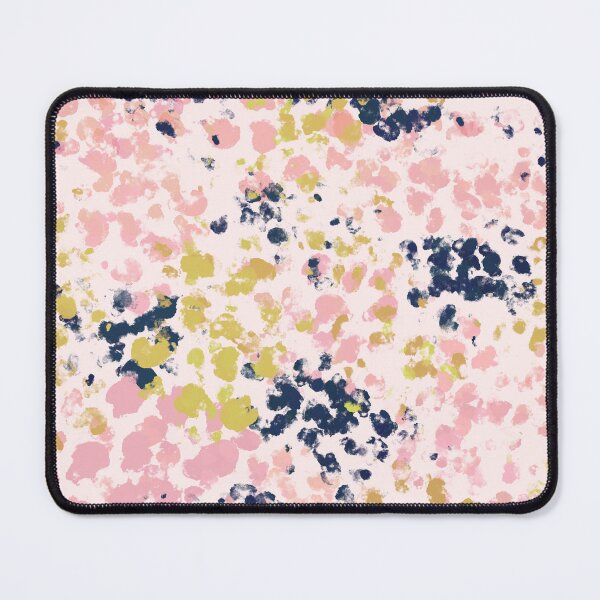 Item preview, Dotty Painted Abstract Pattern in Navy Blue, Pink, and Mustard Yellow Gold designed and sold by kierkegaard.