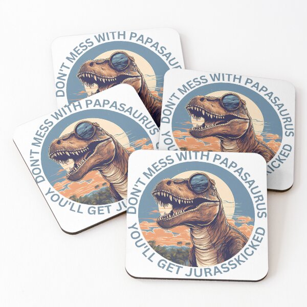 Item preview, Papasaurus Vintage Dad Father T-Rex Dinosaur Father's Day designed and sold by Slowerblue.