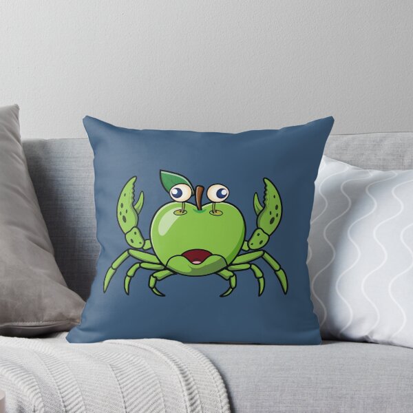 Item preview, Green apple on a crabby fish creature  designed and sold by Donutlovers.