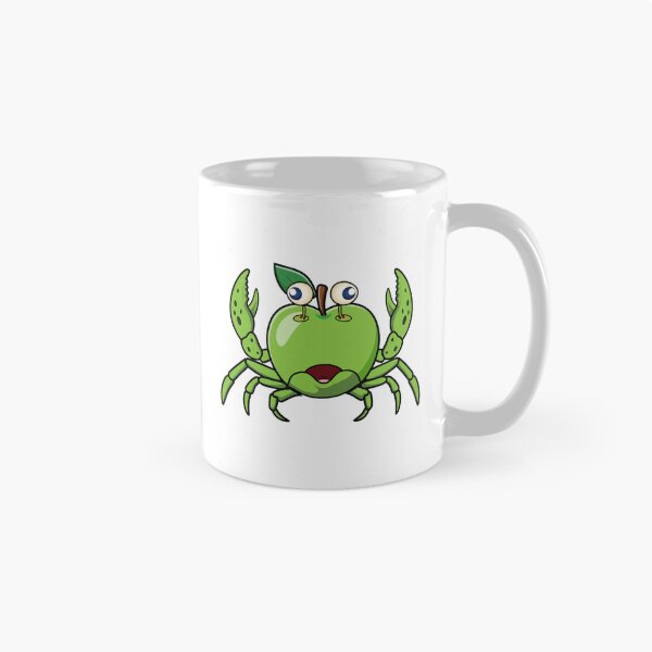 Item preview, Green apple on a crabby fish creature  designed and sold by Donutlovers.