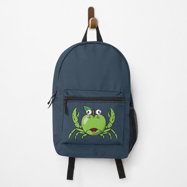 Item preview, Green apple on a crabby fish creature designed and sold by Donutlovers.