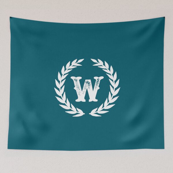 Item preview, Dark Teal Monogram: Letter W designed and sold by Jared Davies.