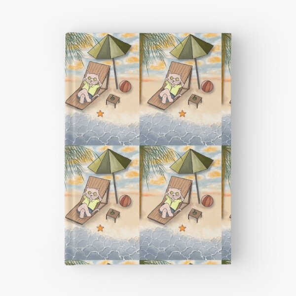 Item preview, A Cat with Summer comfortable at the beach Art  designed and sold by LifeTU.