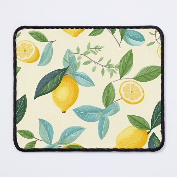Item preview, Colorful Lemon and Leaves Fruit Pattern designed and sold by Wonder Of Light.
