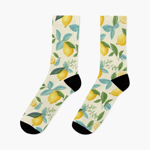 Item preview, Colorful Lemon and Leaves Fruit Pattern designed and sold by Wonder Of Light.