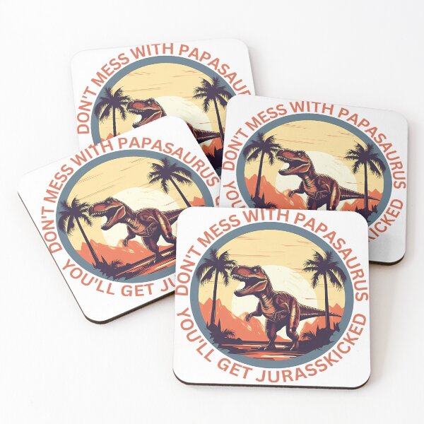 Item preview, Papasaurus Vintage Dad Father T-Rex Dinosaur Father's Day designed and sold by Slowerblue.