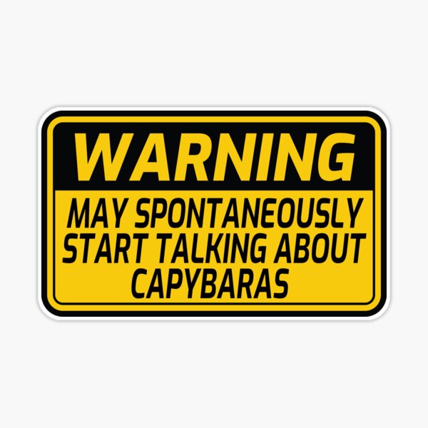 Capybara Lovers Carpincho Funny Capybara Sticker for Sale by jojosign