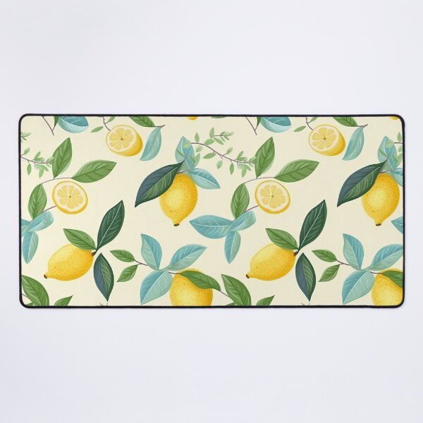 Item preview, Colorful Lemon and Leaves Fruit Pattern designed and sold by Wonder Of Light.