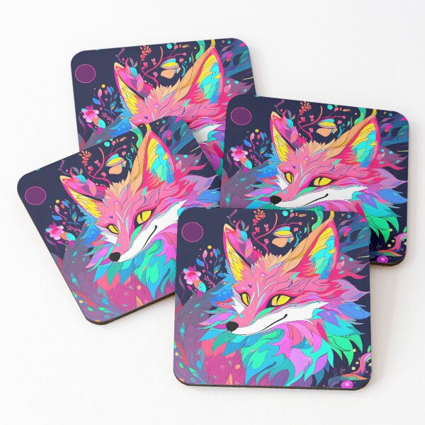 Item preview, Magic Fox in Rainbow Magical Forest designed and sold by SecretDicer.