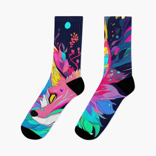 Item preview, Magic Fox in Rainbow Magical Forest designed and sold by SecretDicer.