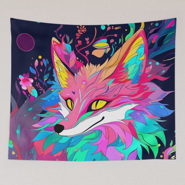 Item preview, Magic Fox in Rainbow Magical Forest designed and sold by SecretDicer.