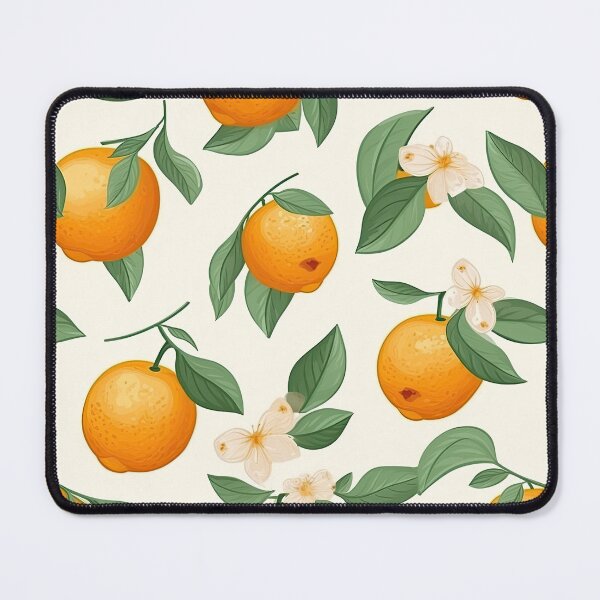 Item preview, Colorful Orange and Leaves Fruit Pattern designed and sold by Wonder Of Light.