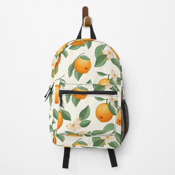 Item preview, Colorful Orange and Leaves Fruit Pattern designed and sold by Wonder Of Light.