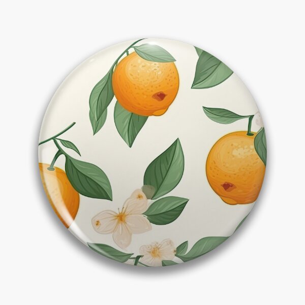 Item preview, Colorful Orange and Leaves Fruit Pattern designed and sold by Wonder Of Light.