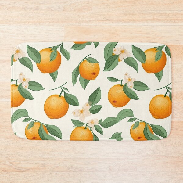 Item preview, Colorful Orange and Leaves Fruit Pattern designed and sold by Wonder Of Light.