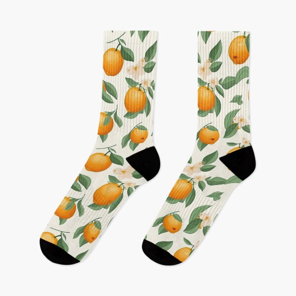 Item preview, Colorful Orange and Leaves Fruit Pattern designed and sold by Wonder Of Light.