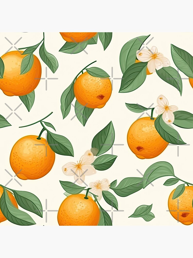 fruit orange avec des feuilles