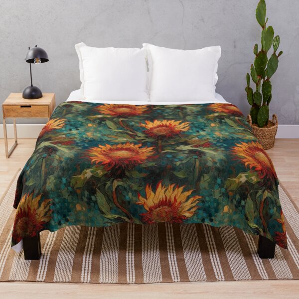 Item preview, Oil Painted Blanket Flowers Pattern designed and sold by Sturdust.