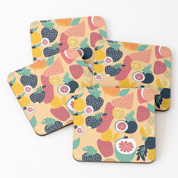 Item preview, Colorful Tropical Fruits Fruit Pattern designed and sold by Wonder Of Light.