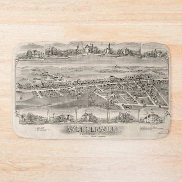 Item preview, Wernersville, Pennsylvania (1898) designed and sold by allhistory.