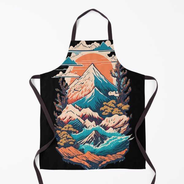 Item preview, Serene Mountain Splash - Detailed Illustration for Nature Lovers designed and sold by QualityQuest.