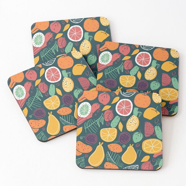 Item preview, Colorful Tropical Fruits Fruit Pattern designed and sold by Wonder Of Light.