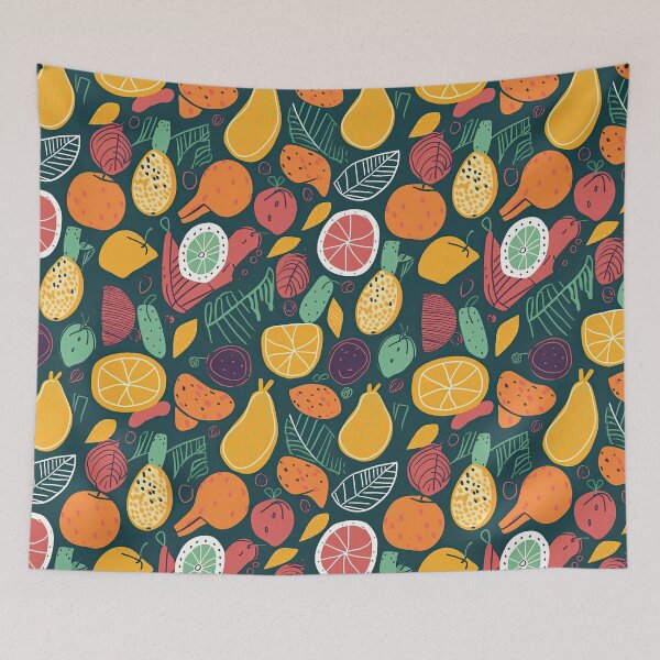Item preview, Colorful Tropical Fruits Fruit Pattern designed and sold by Wonder Of Light.