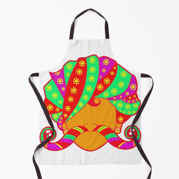 Item preview, Traditional Rajasthani Person with Turban and Moustache Drawing designed and sold by deepakrode7.