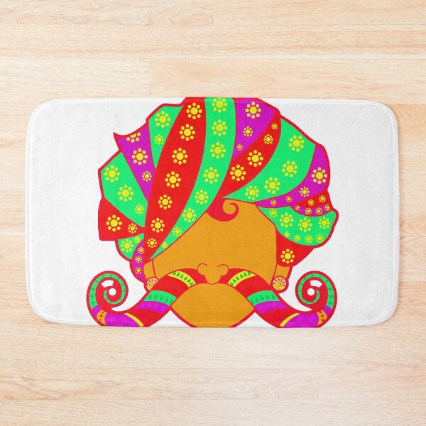 Item preview, Traditional Rajasthani Person with Turban and Moustache Drawing designed and sold by deepakrode7.
