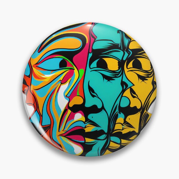 Item preview, Abstract intrigue faces designed and sold by Caspart.