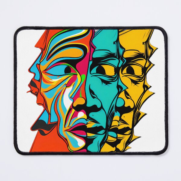 Item preview, Abstract intrigue faces designed and sold by Caspart.