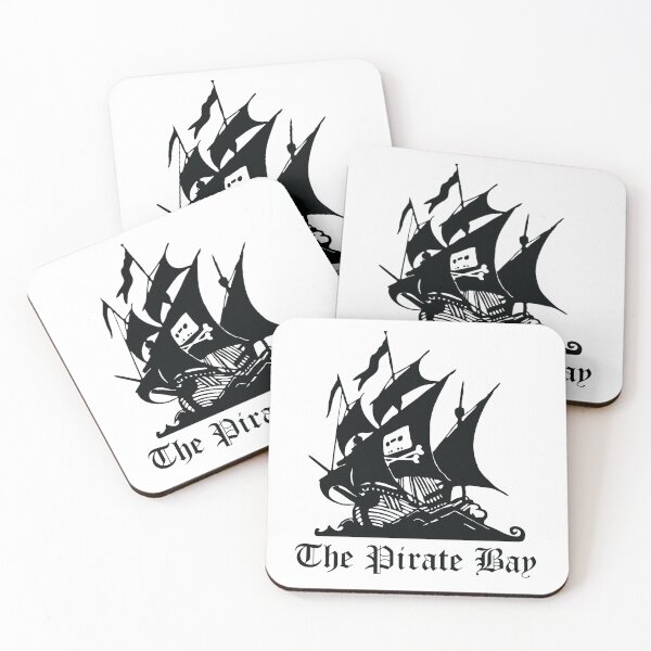 Item preview, The Pirate Bay Logo [Black On White] designed and sold by DarklingAnubiss.