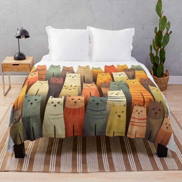 Item preview, Colorful cats designed and sold by StrangeRoom.
