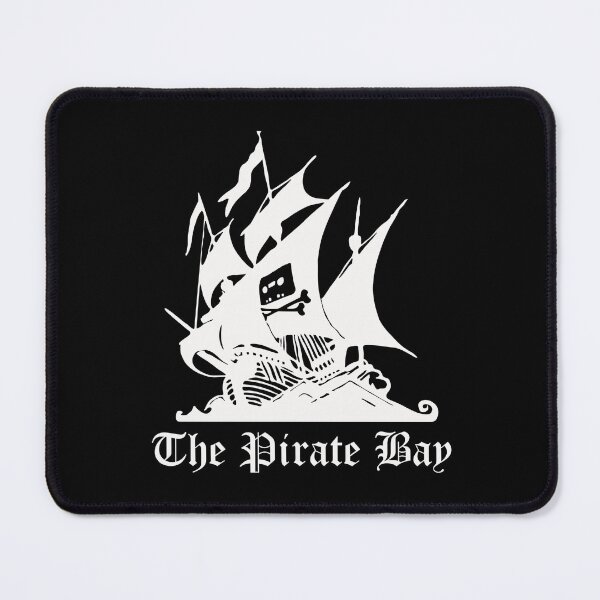 Item preview, The Pirate Bay Logo [White On Black] designed and sold by DarklingAnubiss.