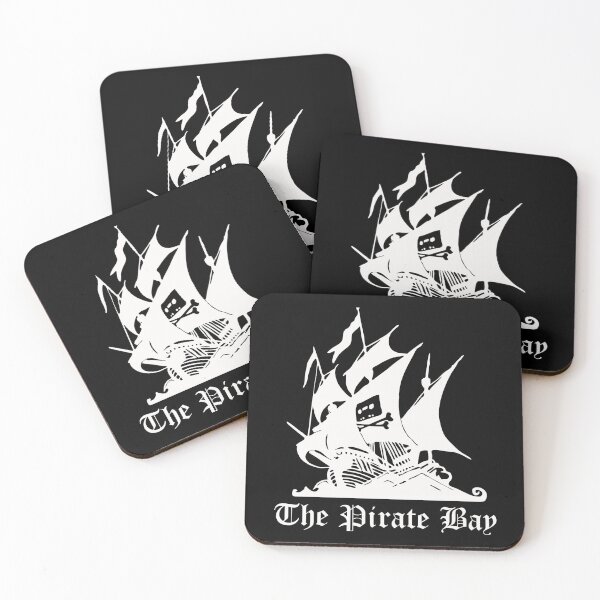 Item preview, The Pirate Bay Logo [White On Black] designed and sold by DarklingAnubiss.
